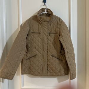 Zara Girls Size 9-10 Spanish Couture Friends Brown Coat Quilted Kids Jacket